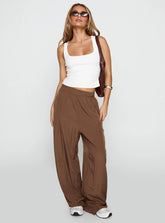 No Doubts Track Pant Brown